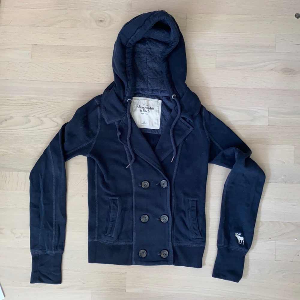 Navy Abercrombie & Fitch Hoodie